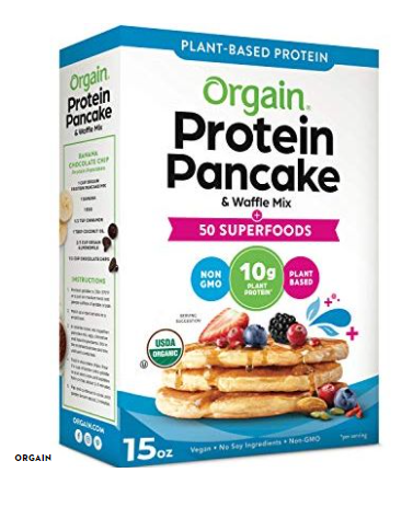 vegan food products - protein pancakes